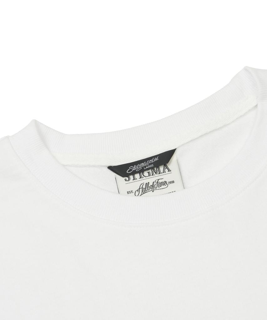 STIGMA Camouflage Pocket Semi-Oversized T-Shirts White