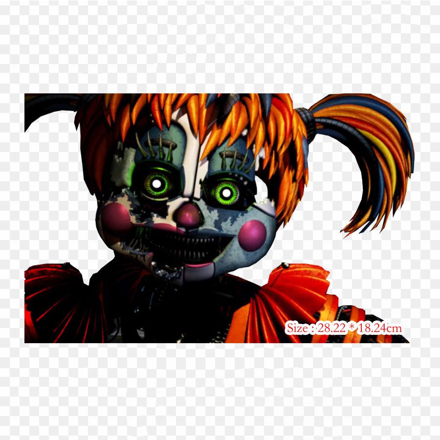 Fnaf 5 Funtime Freddy Sister Location Five Nights At Freddy's Sister Iron-on Transfers For Clothing Tshirt Bag Heat Transfer Stickers Iron On Patches