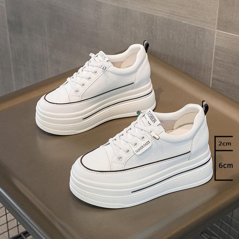 Fujin/ботинки на платформе из натуральной кожи с сеткой 8,5 см, женские кроссовки на танкетке, летняя обувь, белые сандалии на плоской подошве, тапочки, шлепанцы