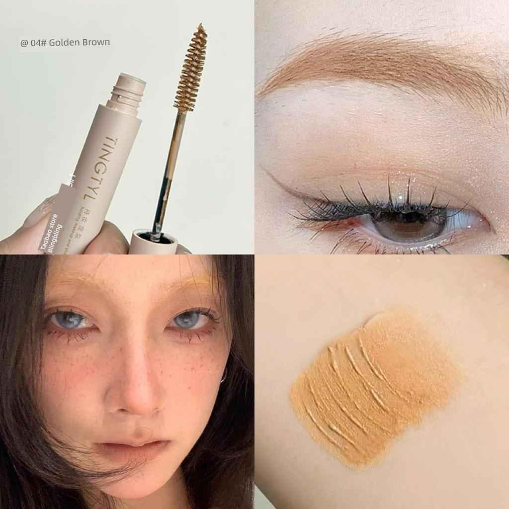 Cool Platinum Light Eyebrow! Eyebrow Cream Light Color Waterproof Female Long Lasting Fadeless Pink Brown Eyebrow Cream Large Capacity