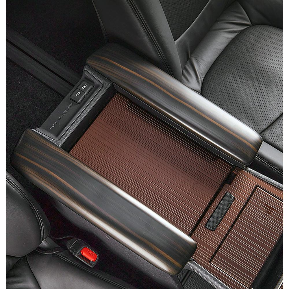 Для Toyota Sienna 2022 2023 4-й автомобильный подлокотник для центральной консоли, панель, рамка, крышка, отделка, украшение, ремонт, наклейка, анти