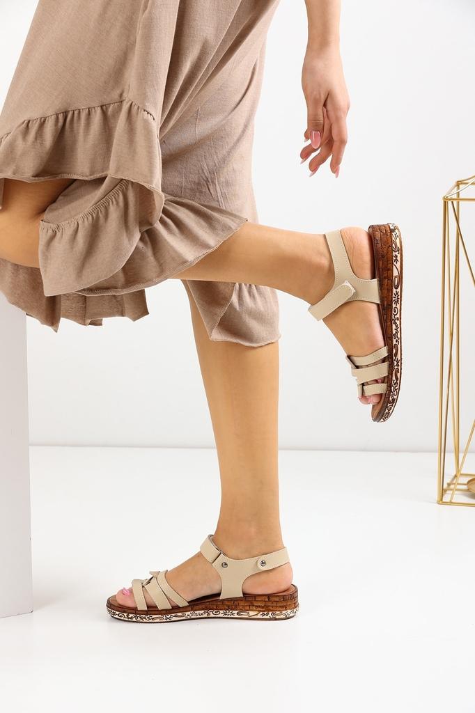 Женские повседневные сандалии Белая летняя обувь