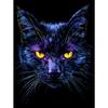 5d DIY Алмазная картина, вышивка крестом, абстрактная, красочная, фиолетовая, кошка, алмазная вышивка, мозаика, полная круглая дрель, домашний декор, искусство