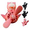 Rotating Propeller Little Duck Car Aromatherapy Air Vent Clip Cartoon Cat Pilot Aroma Diffuser Rotating Auto Perfume Ornament