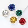 Personalized Fashion Alloy Small Rhinestone Glass Brooch High-End Retro Women'S Clothing Corsage Jewelry Pin