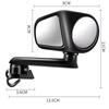 rotation Car Rear View Mirror Car Blind Spot Mirror Double Direction Car Reversing Auxiliary