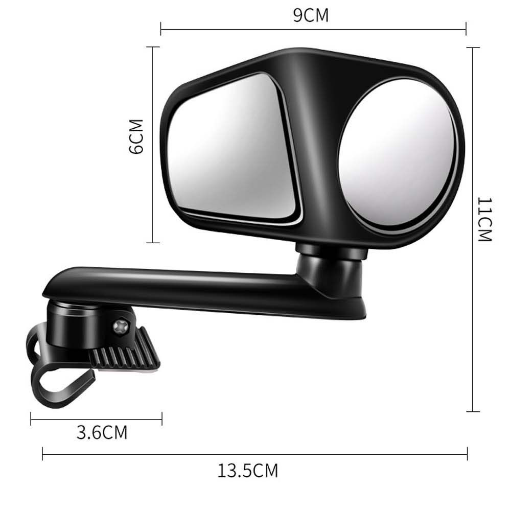 rotation Car Rear View Mirror Car Blind Spot Mirror Double Direction Car Reversing Auxiliary