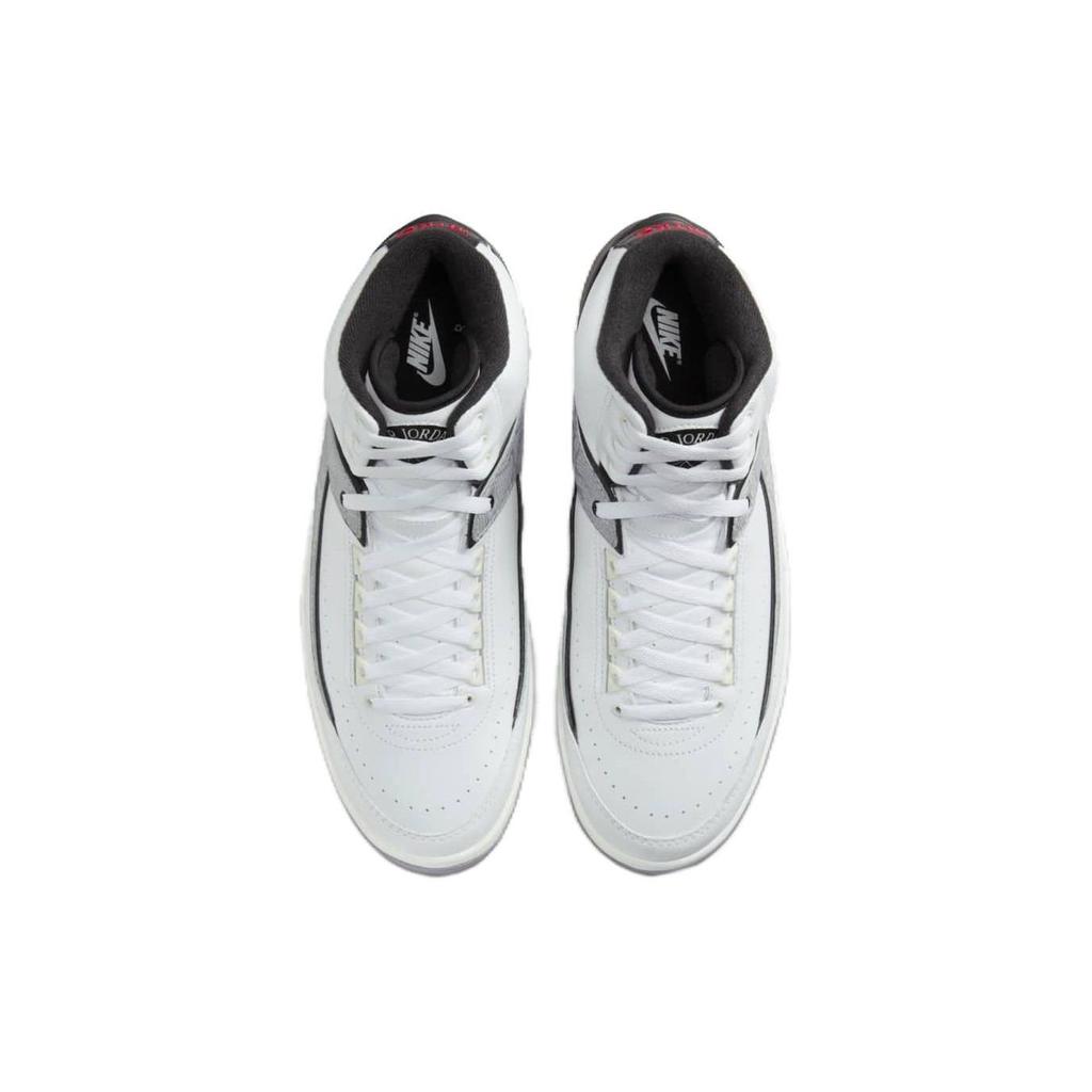 Кроссовки Air Jordan 2 Retro GS Python для детей Белые Огненно-красные Черные DQ8562-102