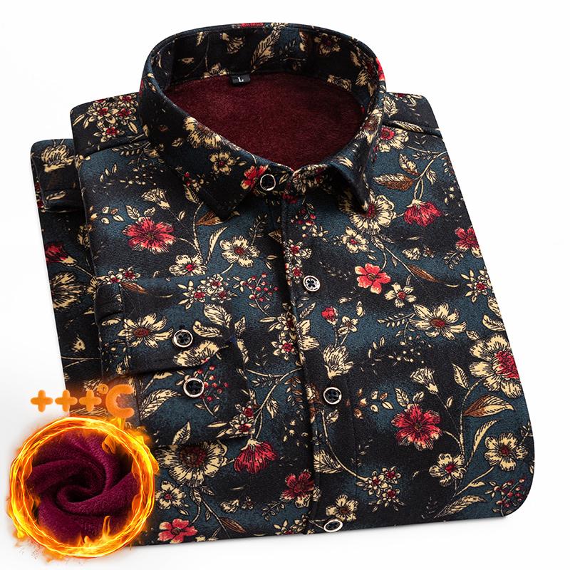 Мужская рубашка с длинным рукавом, двойной флис, усиленное тепло, 7XL, 8XL, повседневная зимняя, модная и универсальная для улицы