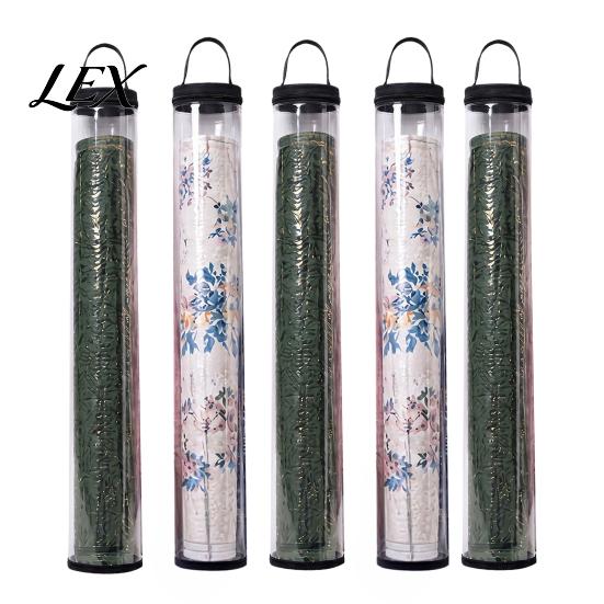 Lightweight Game Room Organizer Mahjong Clear Storage Tube, PVC Carrying Case with Zipper And Handle, Waterproof for Gaming Mats Space Saving Rollable