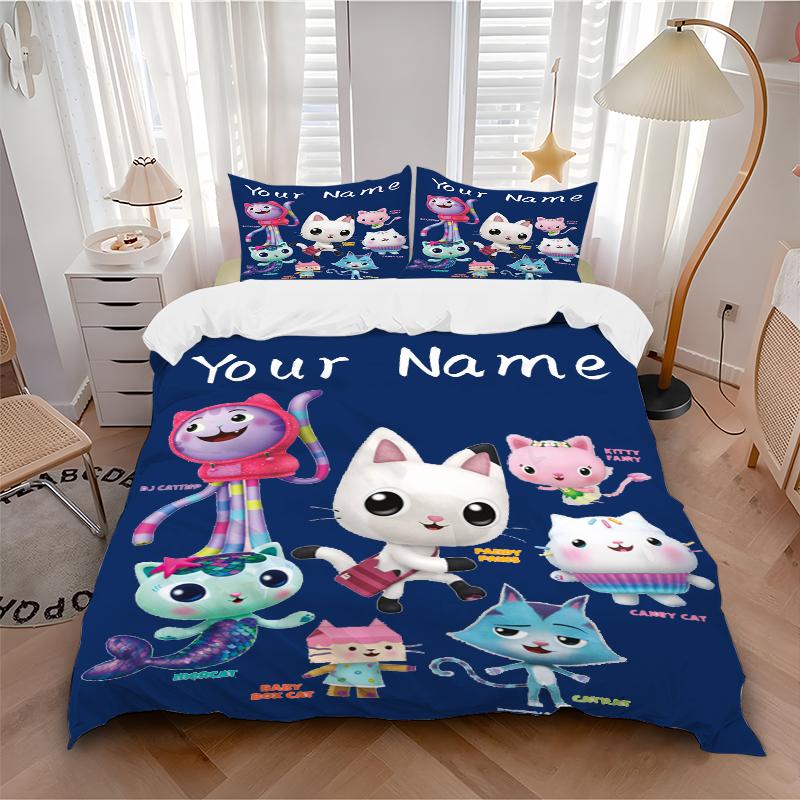Custom Textile Dollhouse Fun Bedding 3 Piece Set HD Print Duvet Cover Pillowcases for Teens Adult Bedroom Decoration