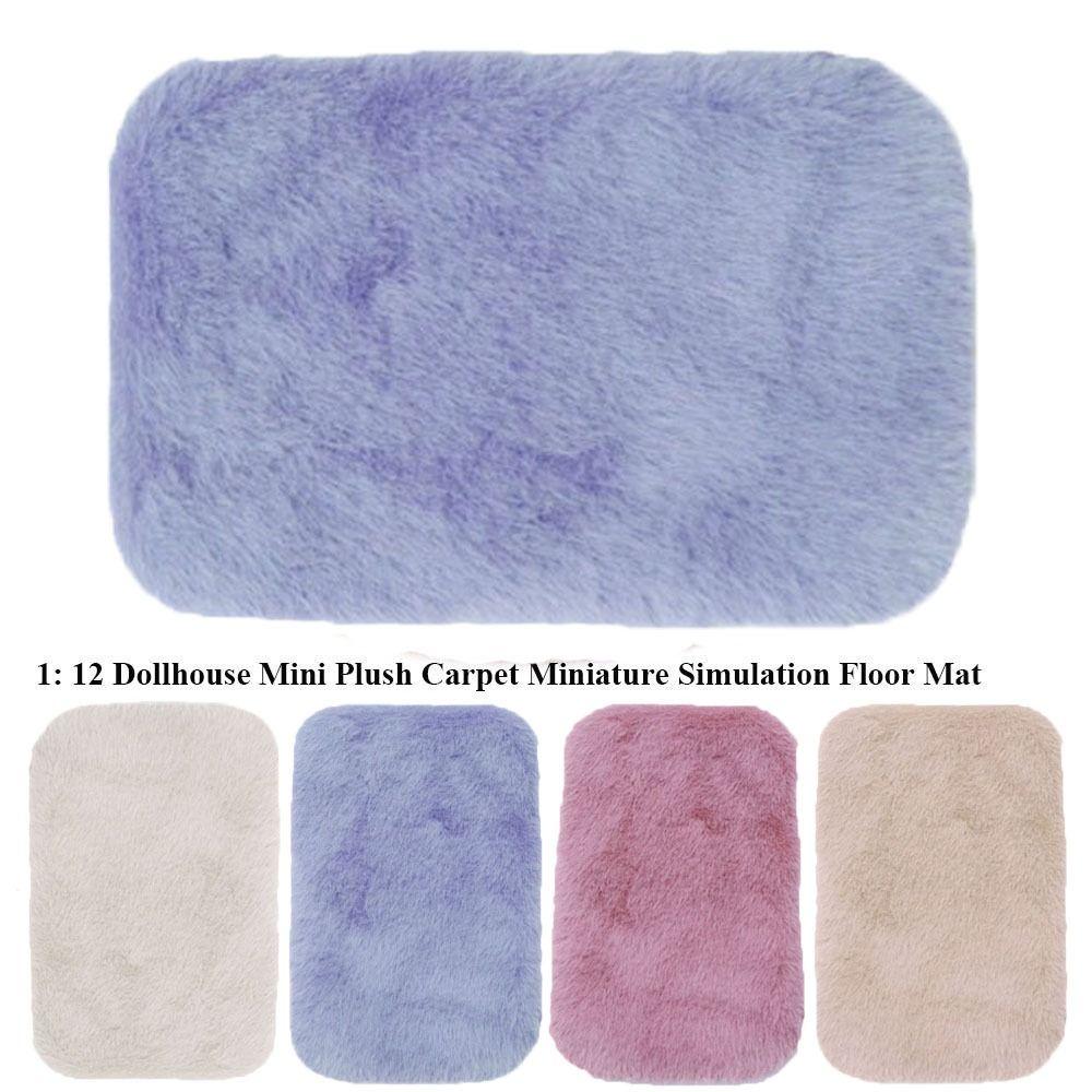 Mini Miniature Model 17*10cm/13*22cm Simulation Floor Mat Miniature Dollhouse Decoration