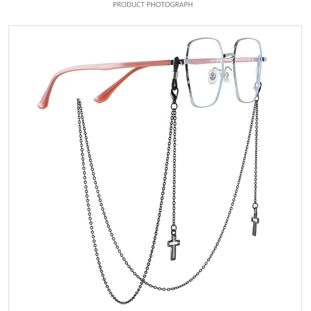 Spectacles Cross Pendant Glasses Chain Metal Pendant Glasses Chain Neckline Glasses Chain  Men