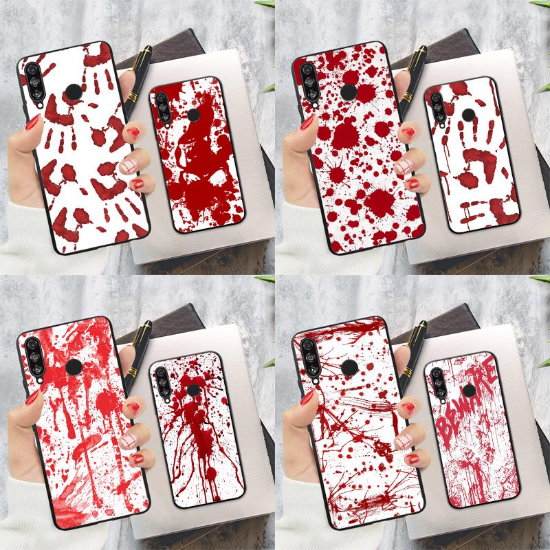ХЭЛЛОУИН КРОВАВЫЕ ПОТЕКИ Для Huawei Nova Y91 Y60 Y70 Y90 Y61 3i 7i 8i 11i Nova 11 9 10 SE P20 P40 Lite P30 Pro Чехол