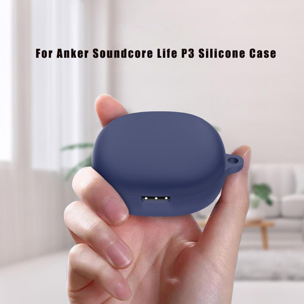 Противоударный защитный чехол, совместимый с чехлом Anker-Soundcore Life-P3. Моющаяся защита. Нескользящий чехол с пряжкой.