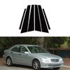 For Mercedes-Benz C-Class (W203) 2001-2007 Glossy Piano Black Car Door Window Pillar Post Trim Stickers Auto Styling