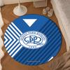 Queens Crest Football Round mat Home Decor, Chair rug For livingroom,Bedroom, doormat home decor Birthday Gift Christmas Gifts