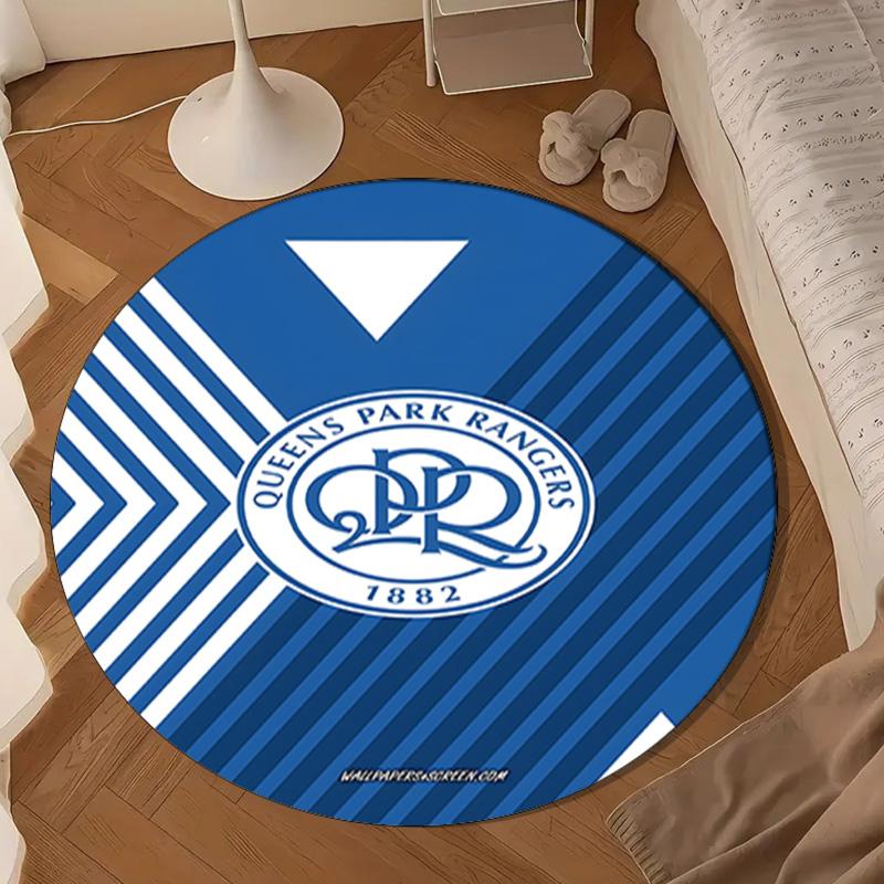 Queens Crest Football Round mat Home Decor, Chair rug For livingroom,Bedroom, doormat home decor Birthday Gift Christmas Gifts