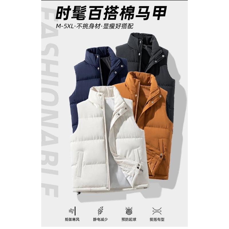 Men S Thick Stand Collar Sleeveless Winter Casual Waistcoat