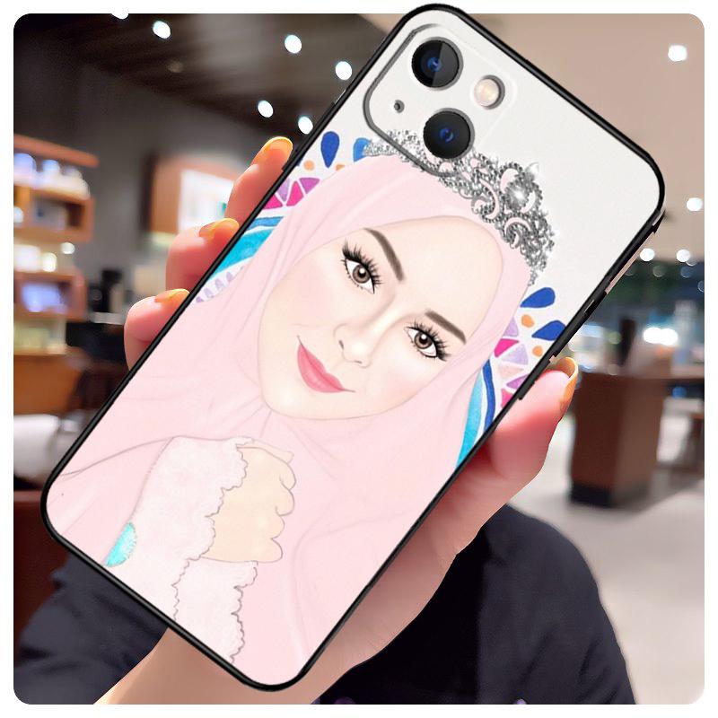 Мусульманский Исламский Арабский Хиджаб Девушка Чехол Для iPhone 17 Pro Max 15 14 13 11 12 16 Pro Max mini 15 16 Plus 16e 17 Air Чехол для Телефона