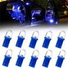 cciyu 10pcs T10 194 168 2825 Wedge SMD Led Bulbs Instrument Cluster Light Panel Gauge Lamp Blue