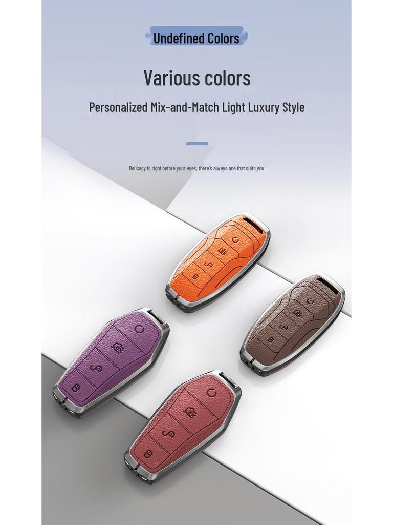 Чехол для ключа BYD Han: Подходит для BYD Qin Pro, Song Max, New Energy, Tang и Song Plus Автомобильные сумки с металлическим корпусом