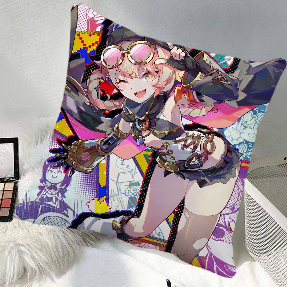 Jahoda Genshin Impact Game Pillow Case Square Pillow Bedroom Sofa Leisure Comfort Cushion Car Home Decoration