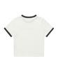 COVERNAT WOMAN Cooper Logo Ringer T-Shirt Off White