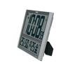 Часы настенные Seiko Clock офисного типа радиоволновые большие цифровые календарь дисплей температуры и влажности Seiko Nextime серебристый металлический корпус xx ZS450S размер