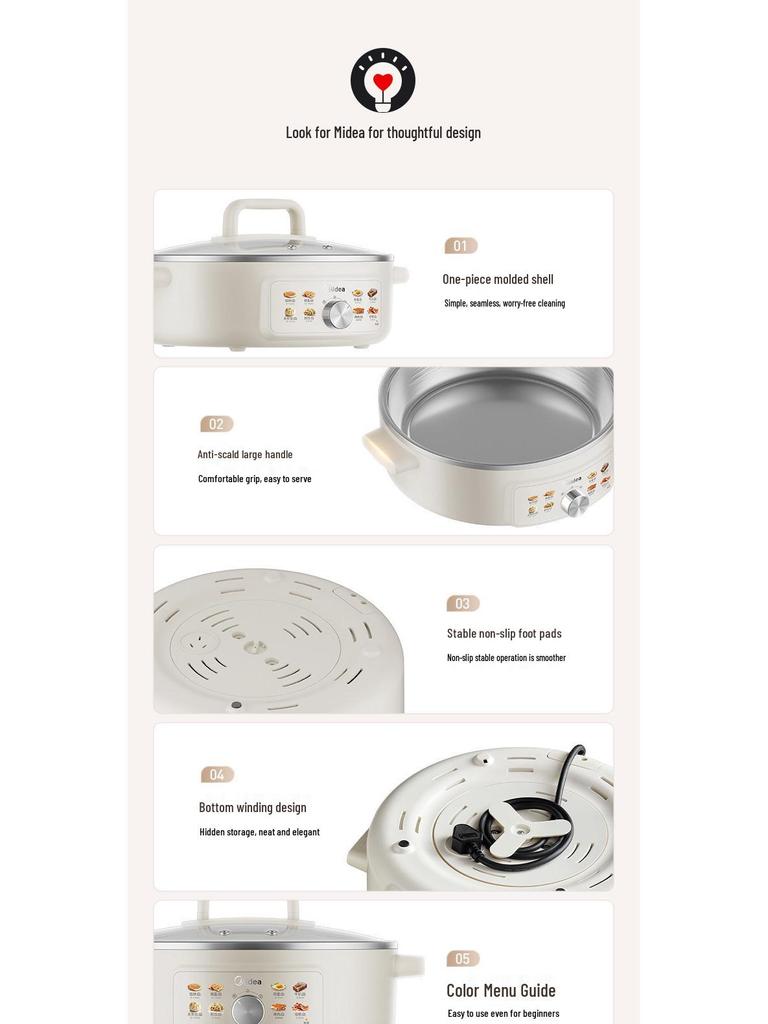 Электрическая блинница и креповая машина из нержавеющей стали 2025 года - Модель MC-JKC3470SUS