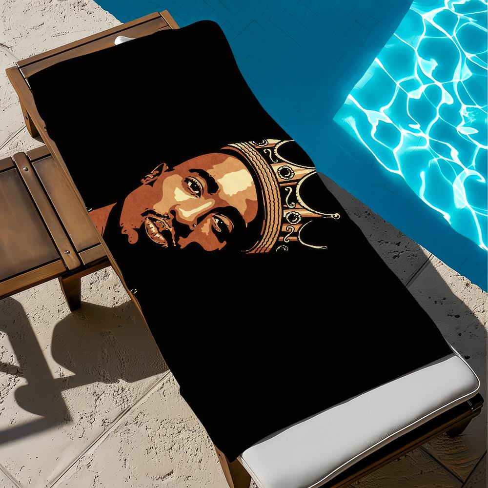 Полотенце T-TupacS Сауна Подарок БассейнСпортивный зал Пляж Путешествия Душ Быстросохнущие Спортивные полотенца S-ShakurS Кемпинг Мягкие