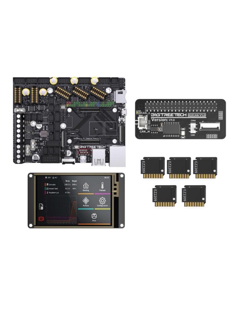 Поддержка материнской платы Manta E3EZ V1.0 32-битной платы управления для материнских плат Klipper для Ender3 Ender5 EZ2209 EZ5160