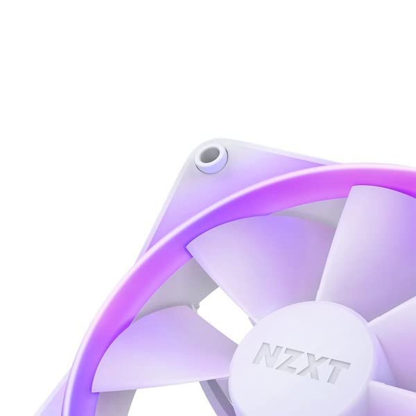 NZXT 2855 RGB Светящийся вентилятор для корпуса Вентилятор воздушного потока Белый RF-R12SF-W1 [120 мм]