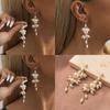 Fashionable 2023 Gold Plated Geometric Tassel Earrings With Pearl For Women