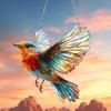Robin Bird Shaped Design Suncatcher Stained Glass Effect Home Decor Christmas