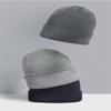 Зимняя модная теплая шапка-бини из чистого хлопка для мужчин и женщин, модная уличная походная и лыжная шапка, простой вязаный пуловер для путешествий