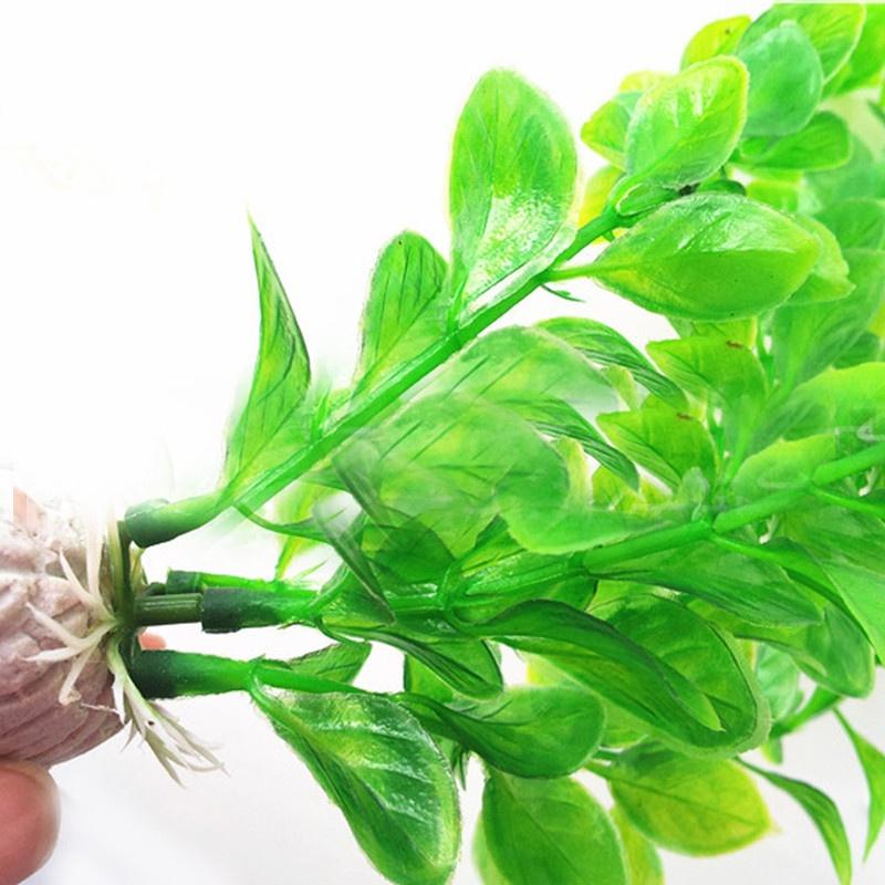 Пластиковые украшения для аквариума, зеленое искусственное пластиковое растение, трава для аквариума, украшение для аквариума