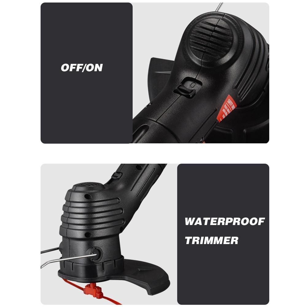 The Top Quality New Handheld Electric Lawn Mower Wireless Mowing Machine Portable Lightweight Trimmer Rechargeable Electric Mower Grass Cutter