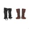 Faux Leather Boot Covers Steampunk Spats Greaves Gaiters Legguards Tops Knight Accessories