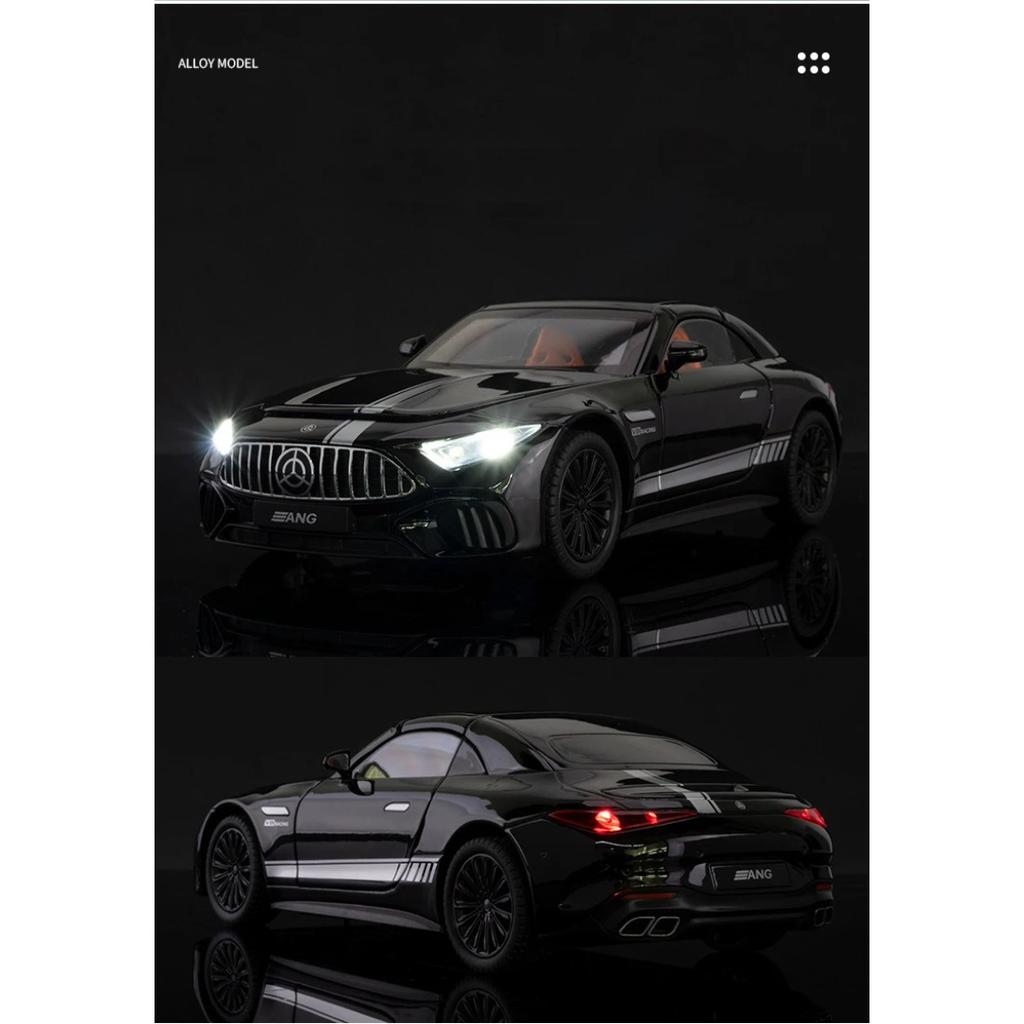 Новая 1/22 Бенц SL63 Суперкар Сплав Модель Машинки Игрушка Литье под Давлением Металлическое Литье Звук и Свет Машинки Игрушки для Детей Транспортное средство