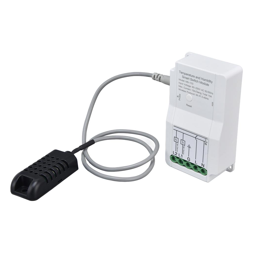Smart WIFI Temperature Humidity Switch Module Timing APP Remote Control with Probe for Greenhouse
