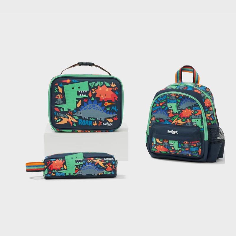 Smiggle Mini Backpack for Kids Cartoon Dinosaur Backpack Preschool Casual Daypack