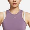 (WMNS) Nike Dri-FIT One Luxe Women's Cropped Tank Top 'Purple' FB5271-536