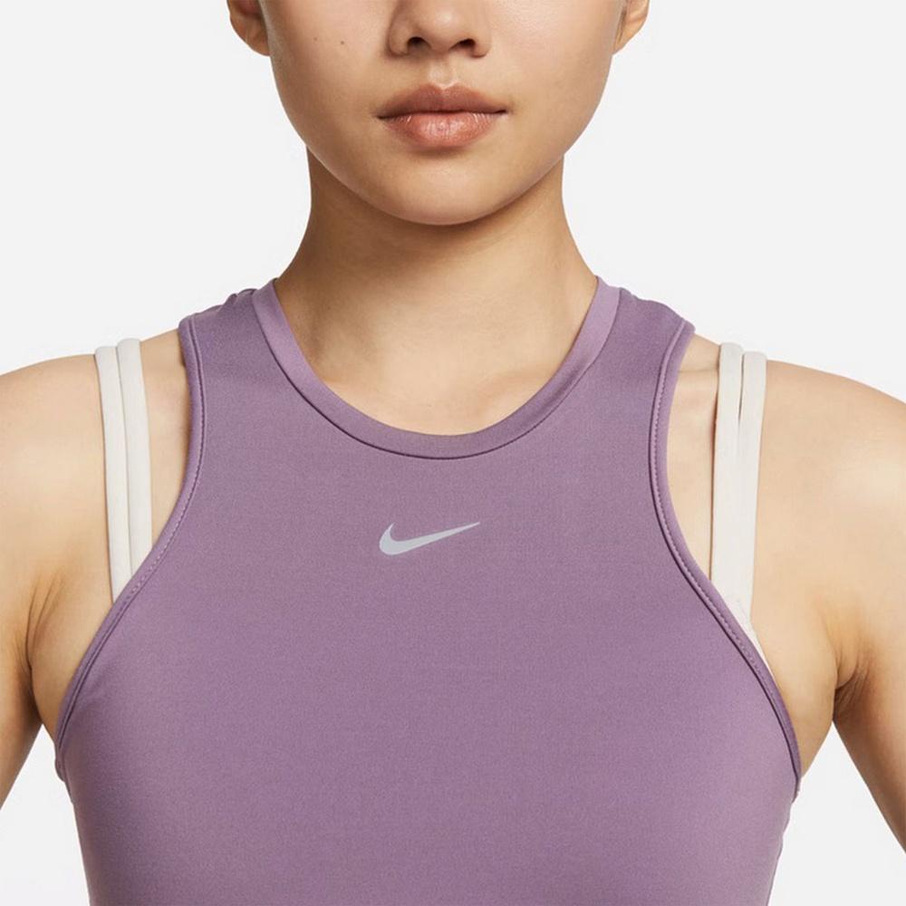 (WMNS) Nike Dri-FIT One Luxe Women's Cropped Tank Top 'Purple' FB5271-536