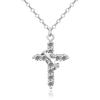 Crown Cross Rhinestone Inlaid Fashion Clavicle Necklace for Women