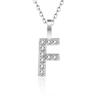 925 Silver Gold Small 26 Letters A- Z Zircon CZ Pendant Monogram Necklace Me Initial Alphabet M A Jewelry