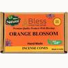 Orange-Blossom 100%-Natural-Incense-Cones Handmade-Hand-Dipped Organic-Chemicals-Free for-Purification-Relaxation-Positivity
