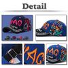 Monogram Embroidered Cap Design Street Fashion Stylish CZ805 [White Fang] Men's Women's (Rose)