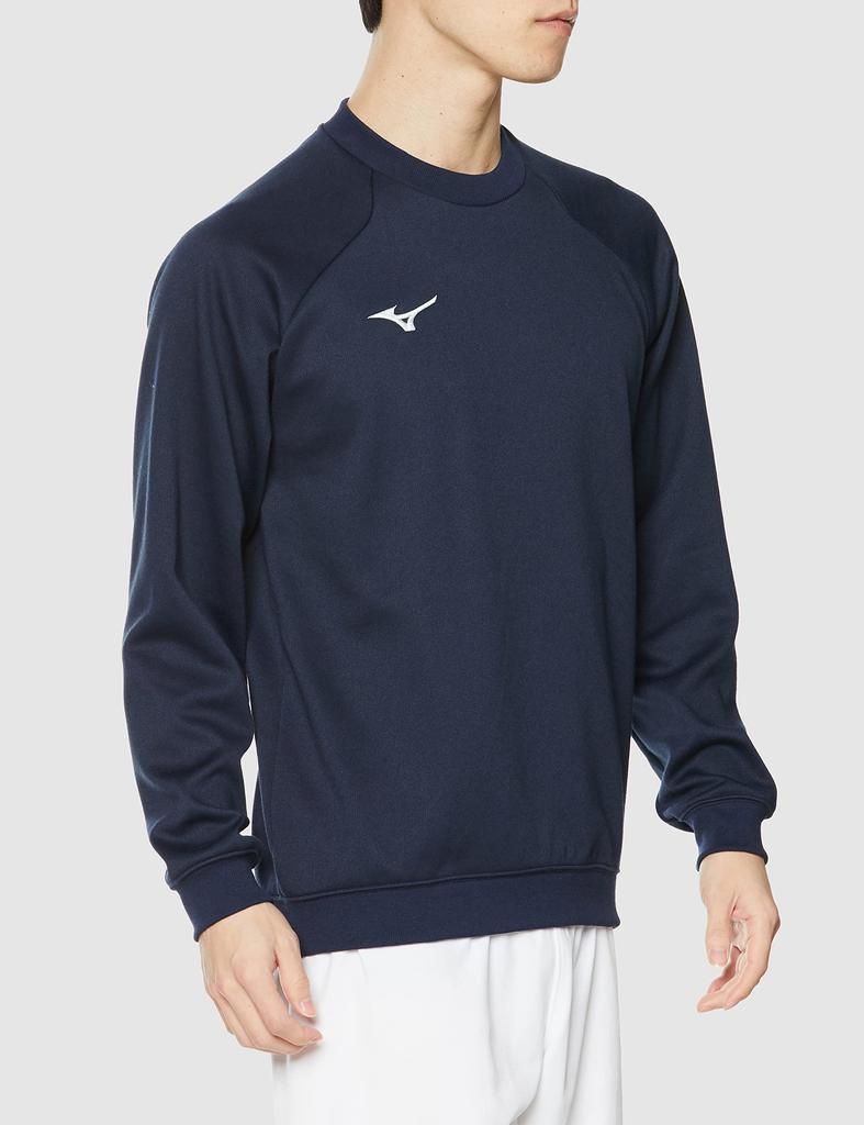 Mizuno Training Wear Crew Medium Sweatshirt, Neck, 32MCA175, Navy,