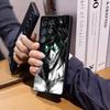 Hot Anime Black Attack On Titan Phone Case For Samsung S26 Ultra S25 Edge Ultra S23 S22 S21 S20 Ultra Plus S24 Fe Cover